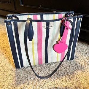 Kate Spade striped handbag shoulder bag